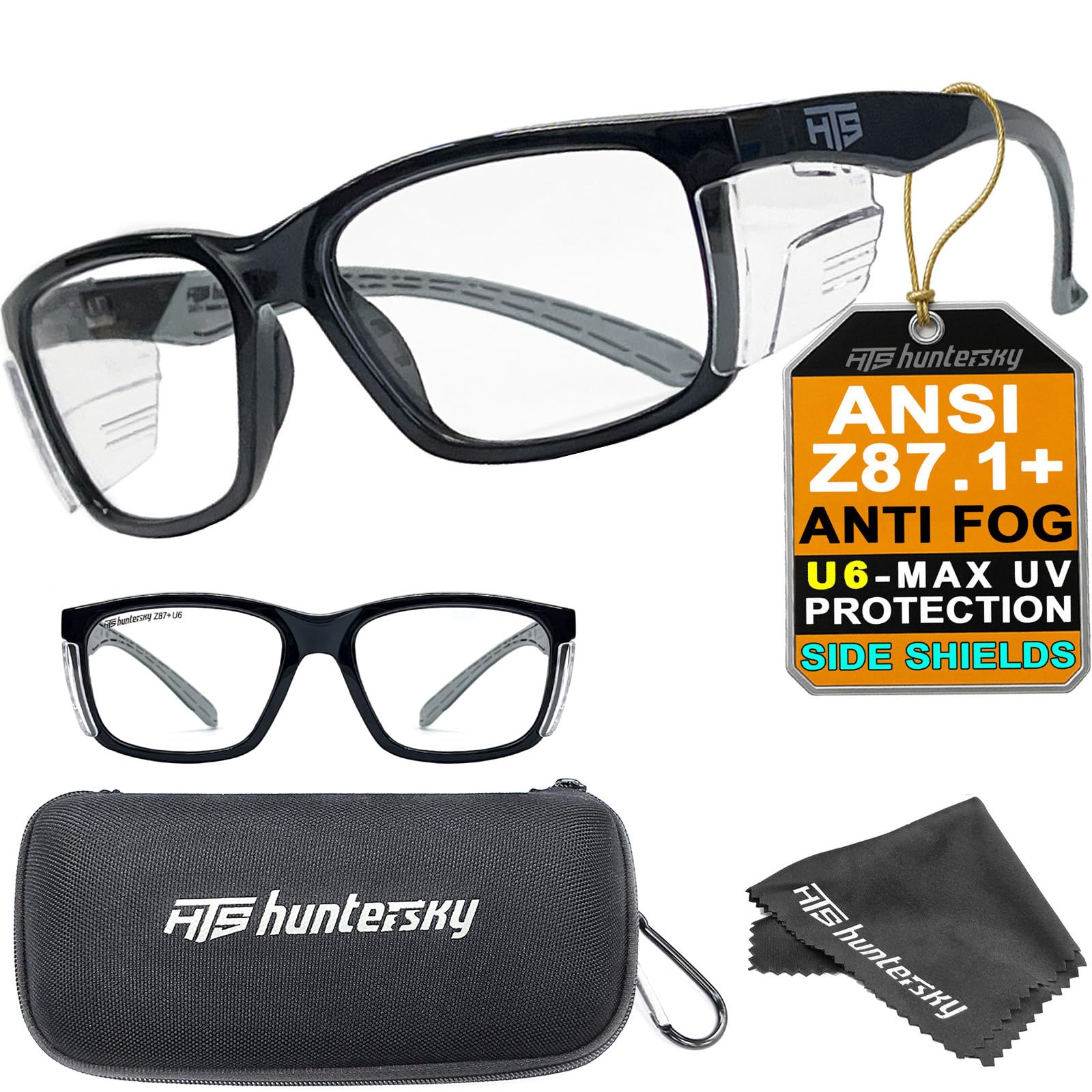 HTS HUNTERSKY Anti-Fog Safety Glasses with Side Shields ANSI Z87.1 — Amazon image 15