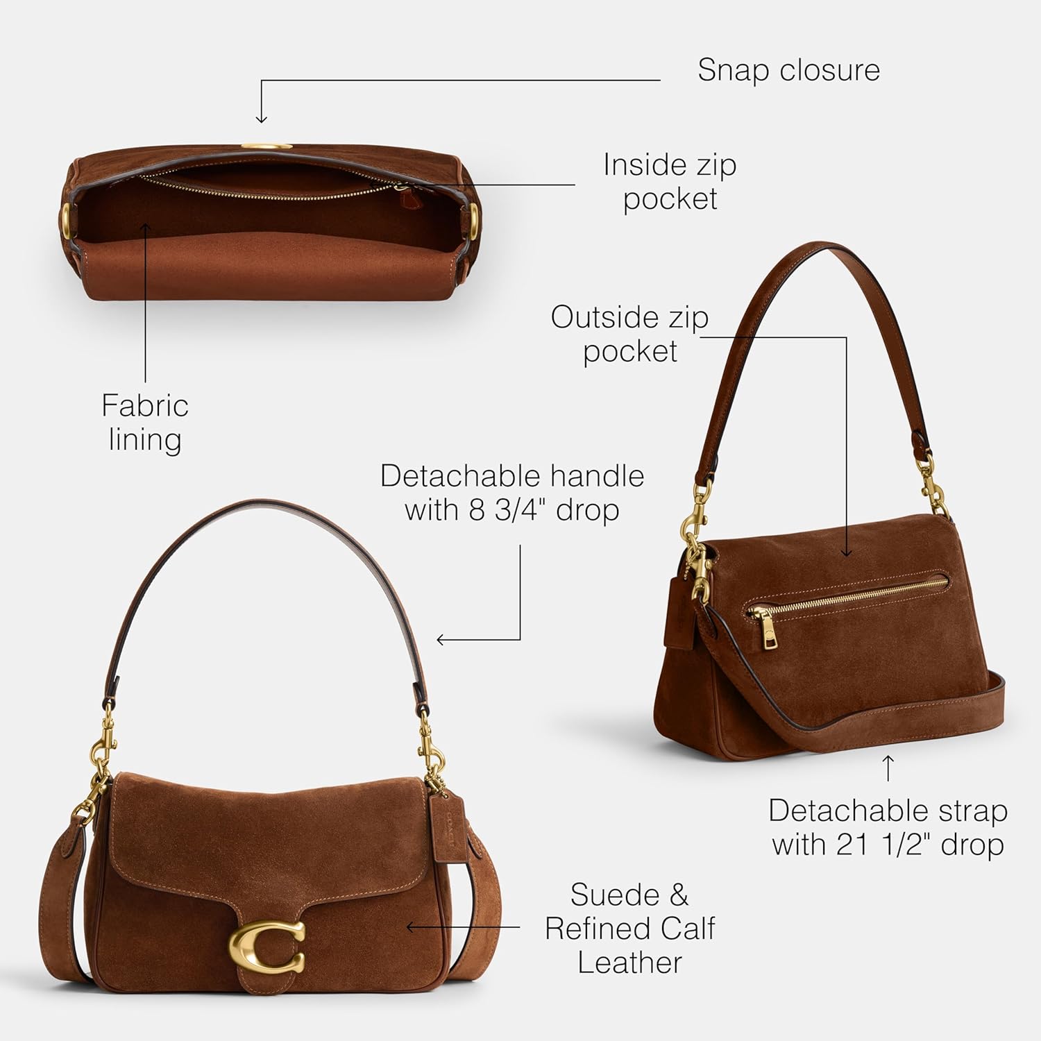 Coach Kadın Yumuşak Tabby Omuz Çantası