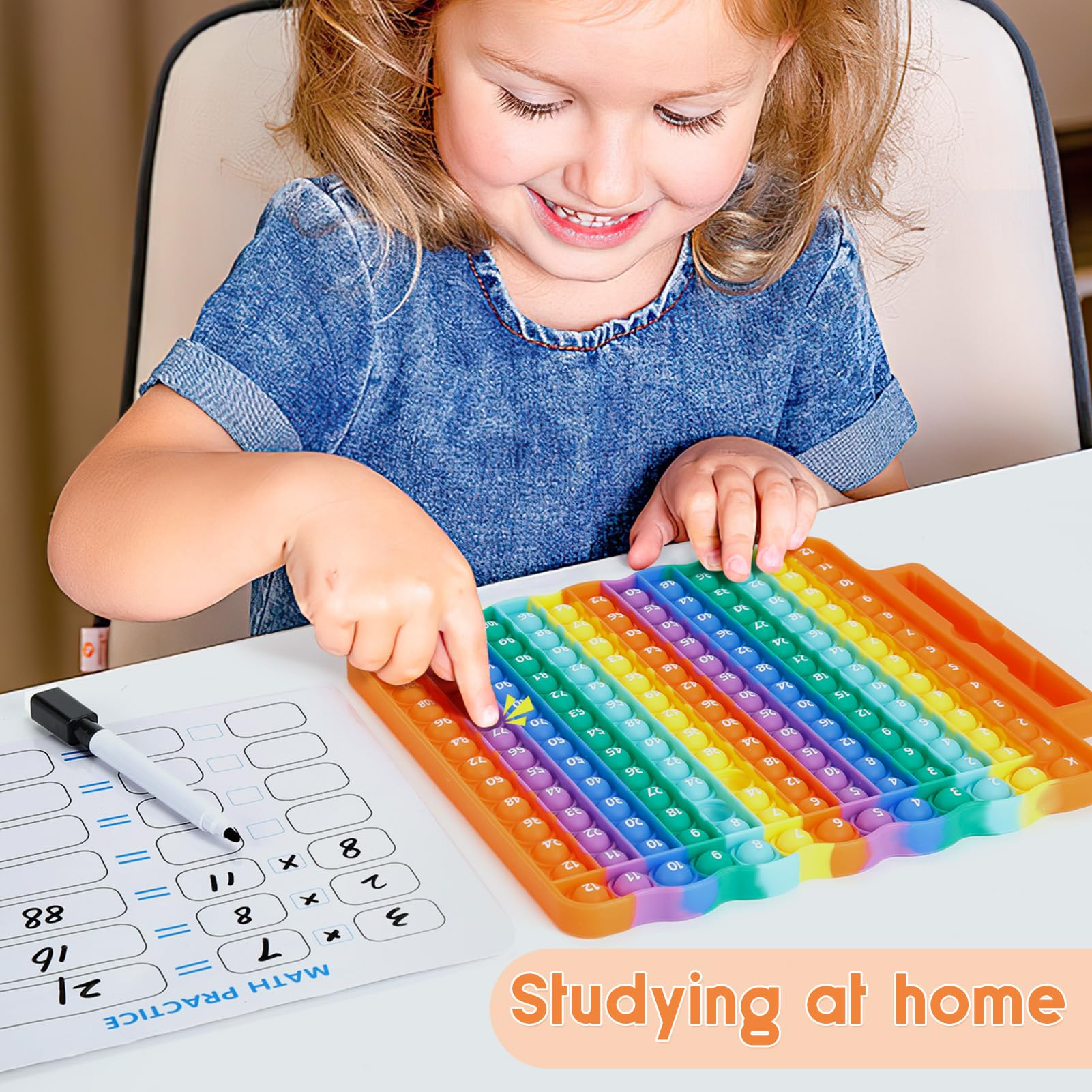 Multiplication Tables for Kids, Pop Up Times Table Toy, Rainbow Math ...