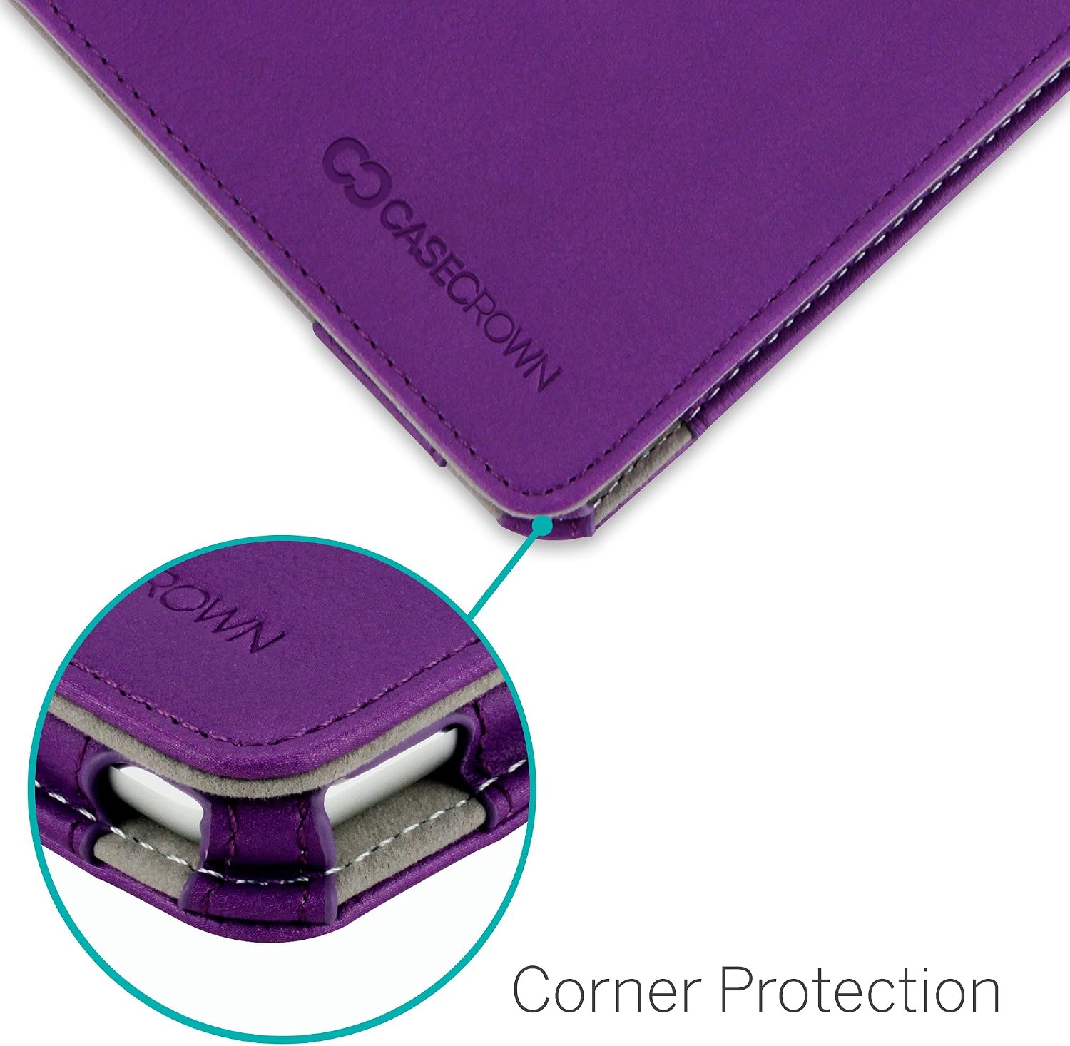 CaseCrown Bold Standby Pro Case for iPad Air - [Corner Protection] Auto Wake/Sleep, Hand Grip, Multi-Angle Viewing Stand (Compatible with iPad 9.7 2018/2017) - Purple