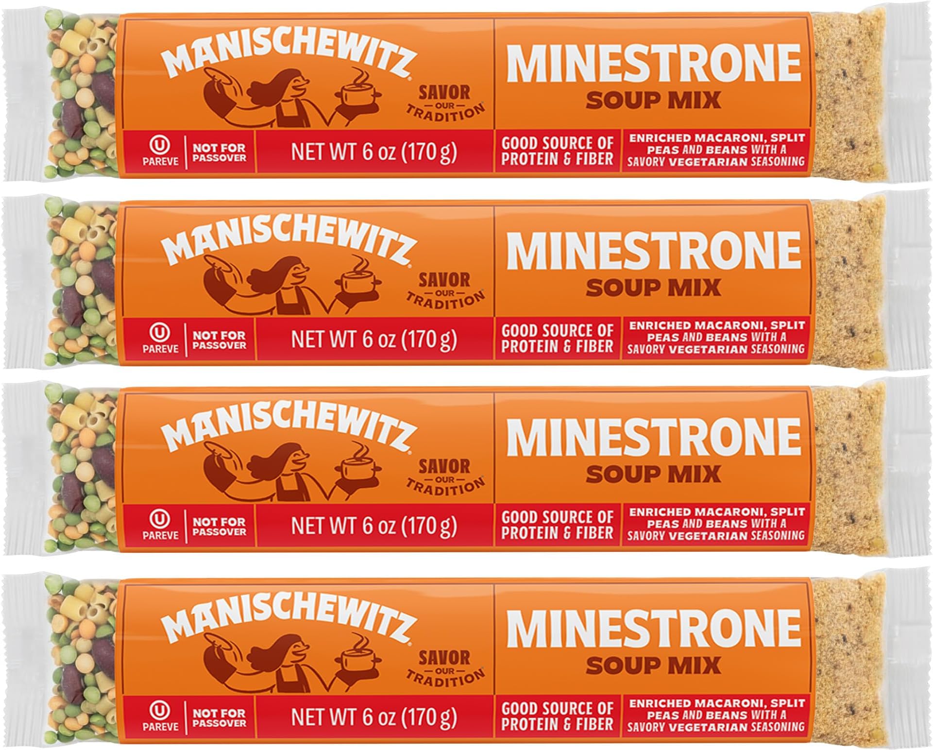Manischewitz Soup Mix Minestrone Pack of 4