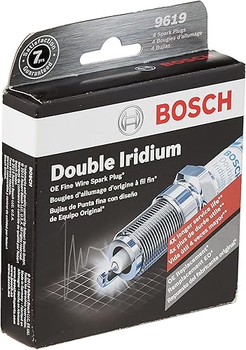 Miniatura 2 de BOSCH 9619 OE - Bujía de doble iridio de alambre fino, paquete de 4