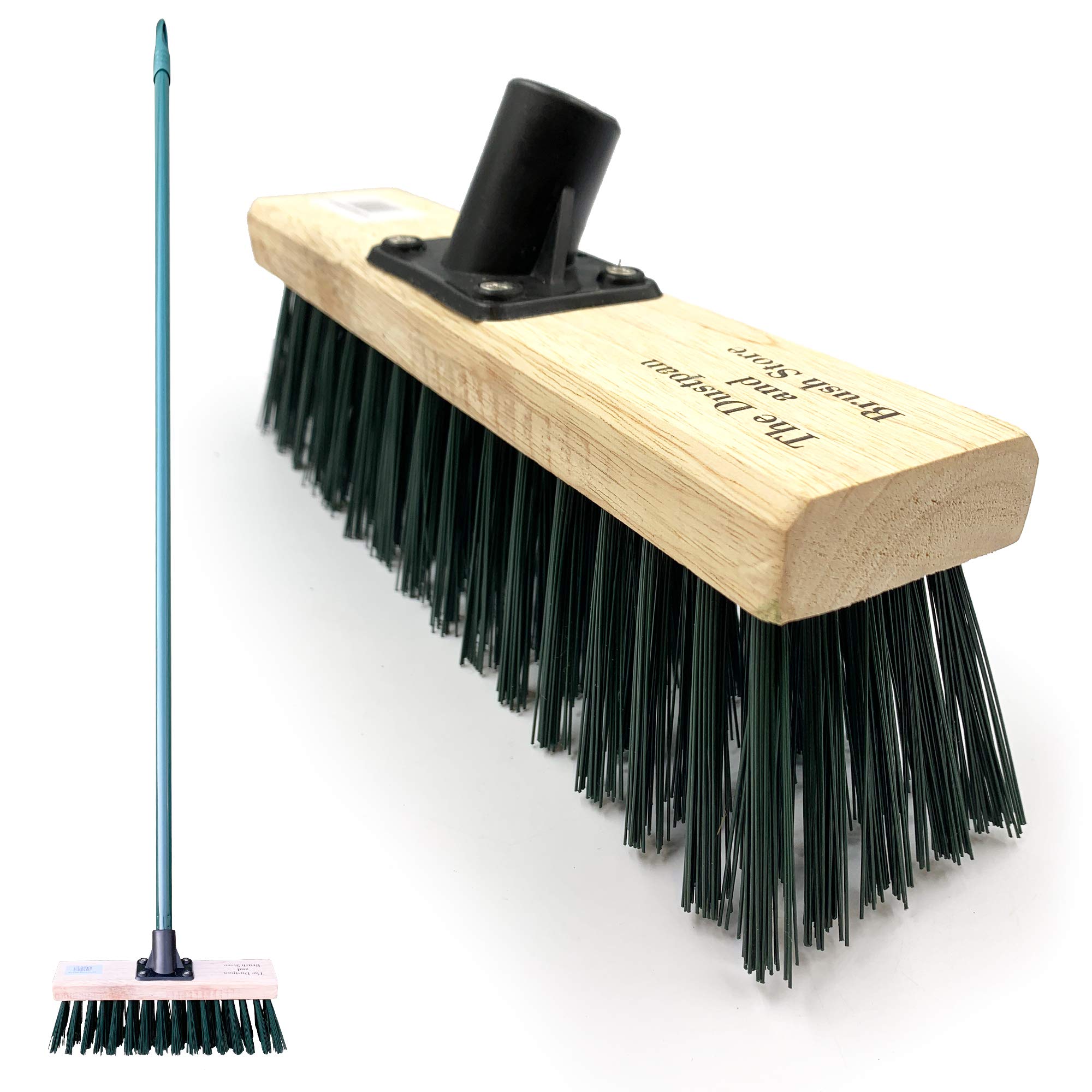 11.5" Sweeping Brush Outdoor Broom − Garden Heavy Duty Yard with Stiff PVC Bristles and 120cm Metal Handle11.5" Sweeping Brush Outdoor Broom − Garden…