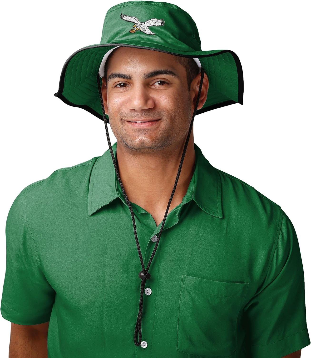 FOCO Philadelphia Eagles NFL Solid Boonie Hat - Kelly Green - Image 2