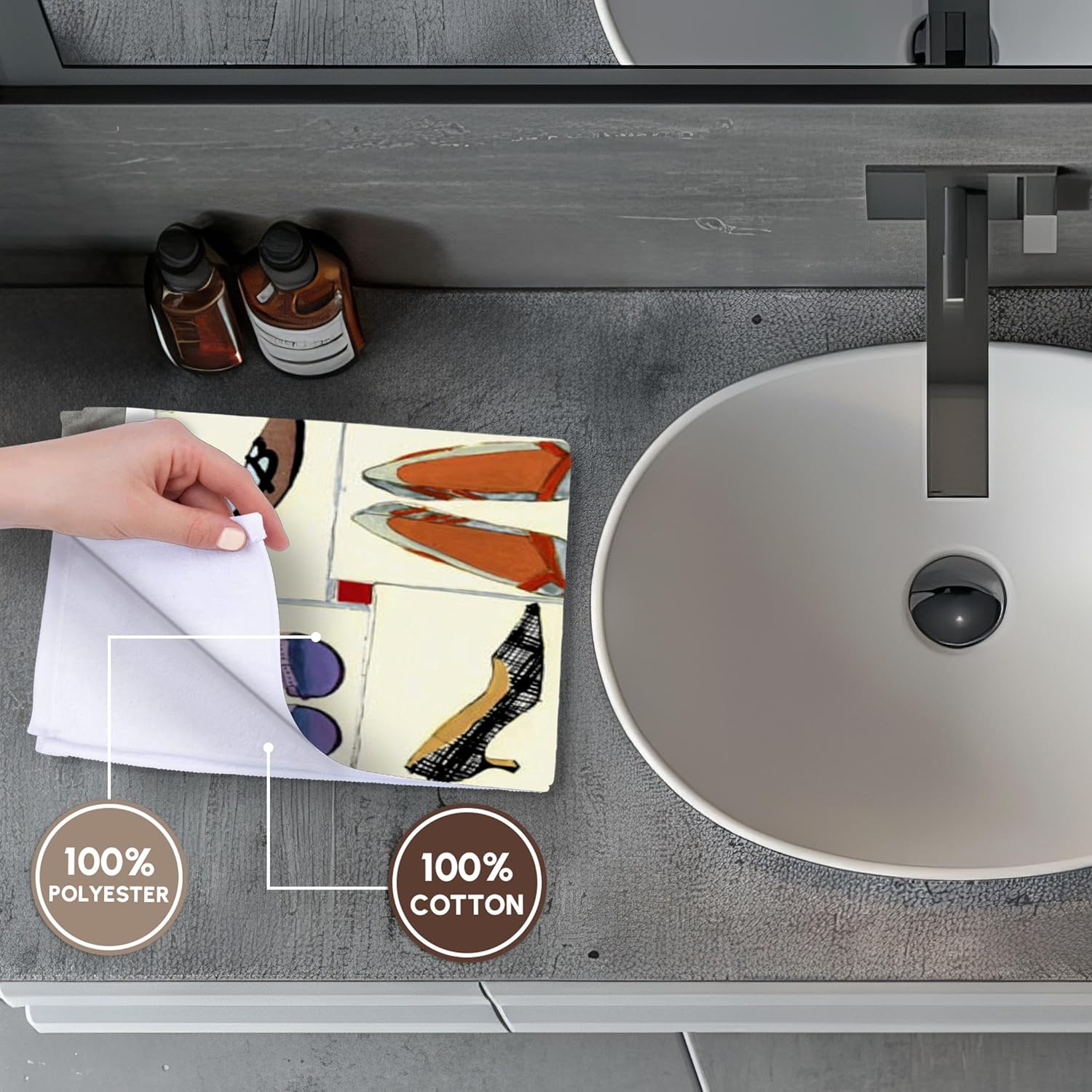 3dRose Not Enough Shoes 22x30 Bath Hand Pool Towel