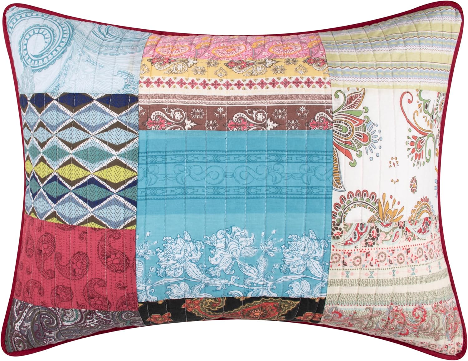 Greenland Home Bohemian Dream Pillow Sham, Standard, Multicolored
