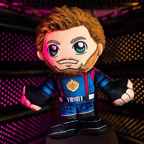 Miniatura 6 de Bleacher Creatures Marvel Star-Lord - Peluche de Kuricha sentado de 8 pulgadas, juguete suave inspirado en Chibi