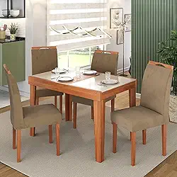 Mesa DE Jantar Extensível 120cm Naturalle Pinhão
