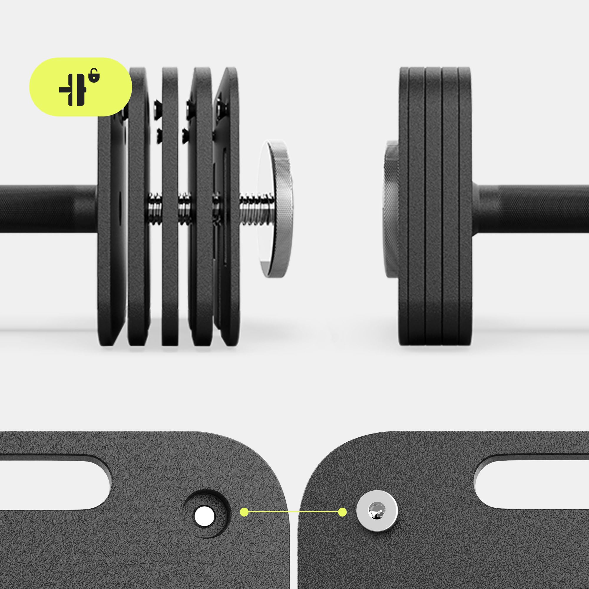 ZIPRO Hantel Verstellbare Kurzhantel Gewicht 16/24 Kg Dumbbell Hantelscheiben mit 8x2kg und 2x1kg Schraubverschluss Frauen und Männer für Zuhause Home Gym Körpertraining Muskelaufbau – 1 x Square
