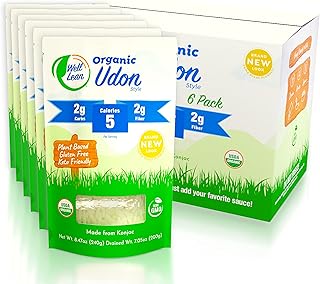 Well Lean Organic Udon, Premium Shirataki Konjac Udon, USDA Organic, 100...