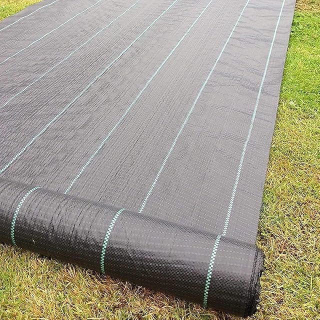 garden mile® 1M x 50M HEAVY DUTY WEED CONTROL FABRIC MULCH MEMBRANE GROUND SHEET GARDEN DRIVEWAY LANDSCAPE FABRIC