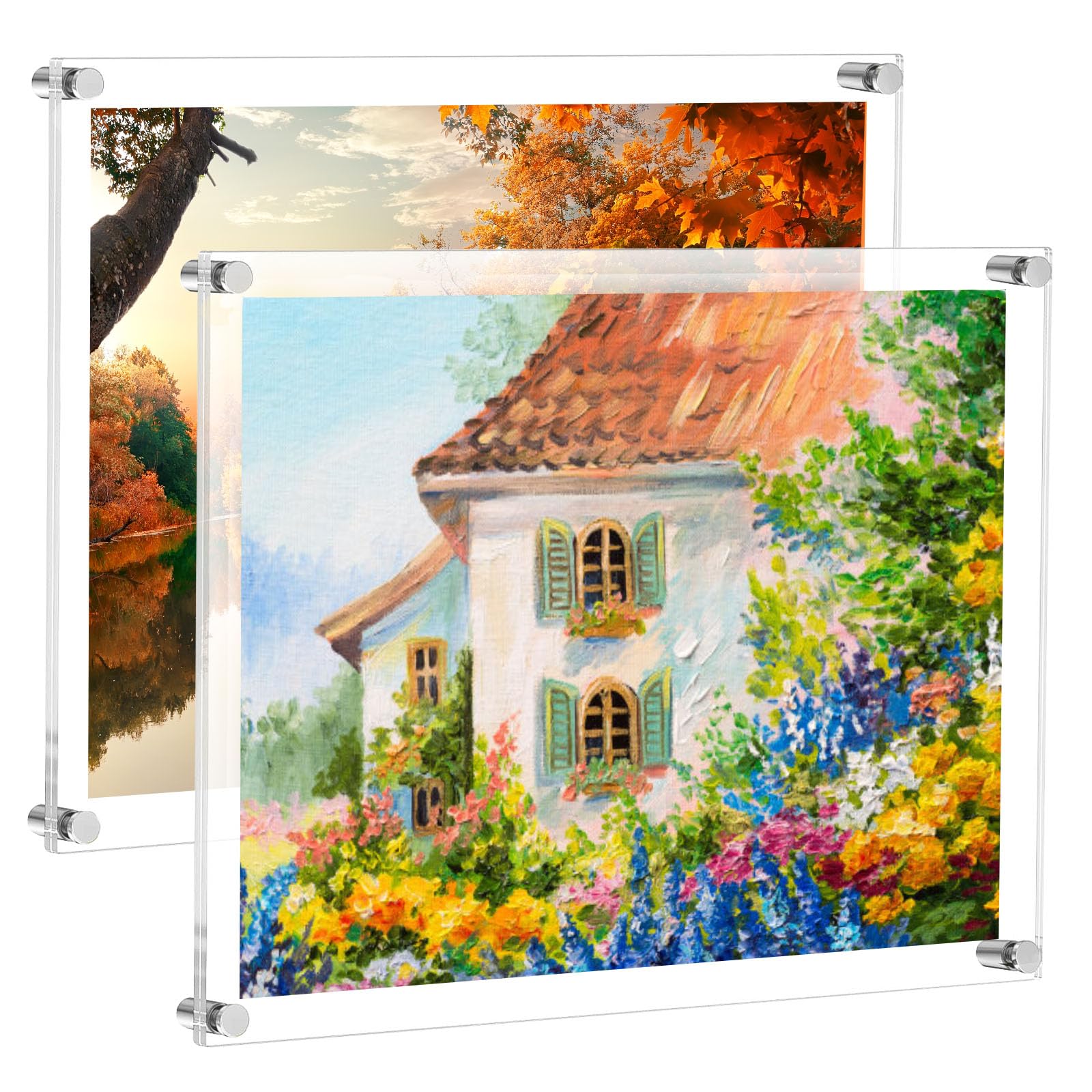 Cadres photo en acrylique pour mur anti reflet pour protéger et suspendre les dessins des enfants