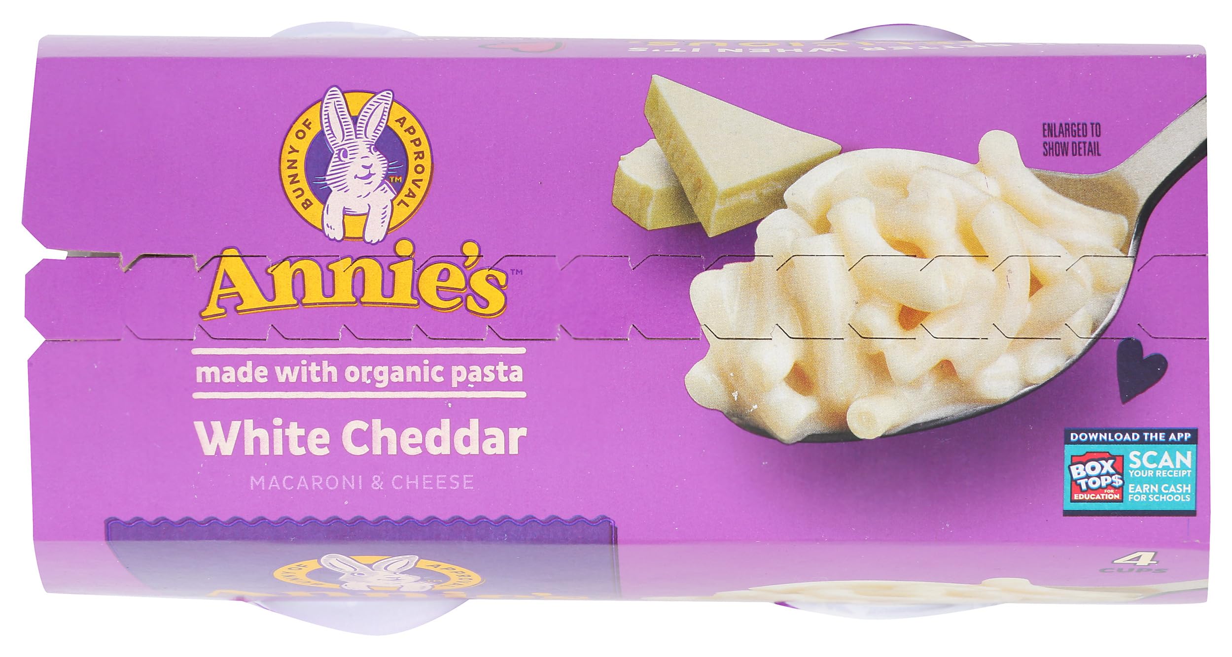 Annie'S Homegrown, Mac Cheese White Cheddar 4 Pack, 8.04 Ounce