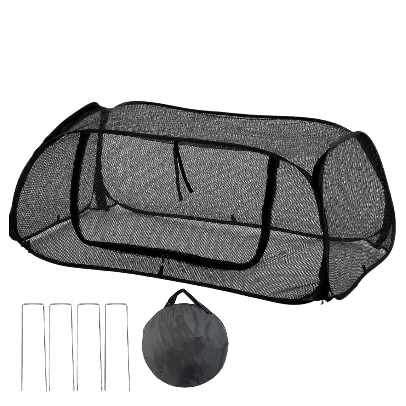 Pokrowce ogrodowe na podwyższone grządki – siatkowa osłona szklarni, 110 x 40 x 40 cm, idealna do ochrony roślin i sadzonek pomidorów na zewnątrz