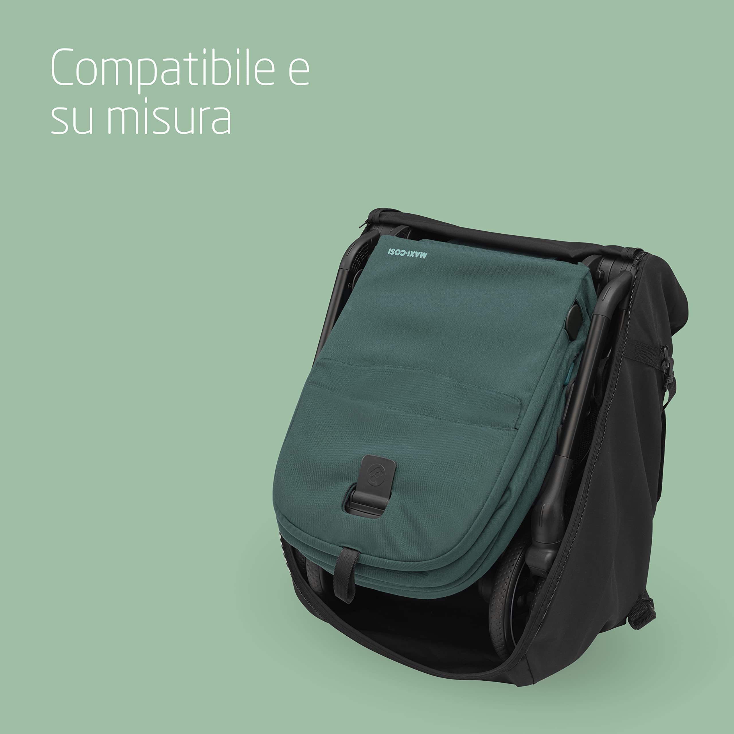 Maxi-Cosi Ultra-Compact Borsa da viaggio per passeggino, 67 x 45 x 28cm, compatibile con i passeggini Maxi-Cosi Lara2 e Jaya, colore Nero