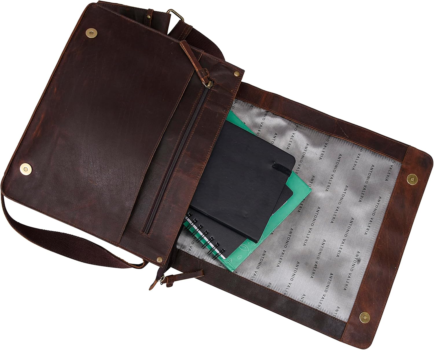 Antonio Valeria Albert Premium Leather Messenger Bag for Men - Image 4