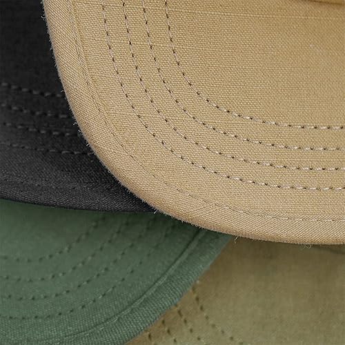 Miniatura 7 de Croogo Gorra de béisbol de ala plana clásica Snapback sombrero gorra Hip Hop estilo plano Bill Cap 4 panel camionero gorra en blanco Camper sombreros