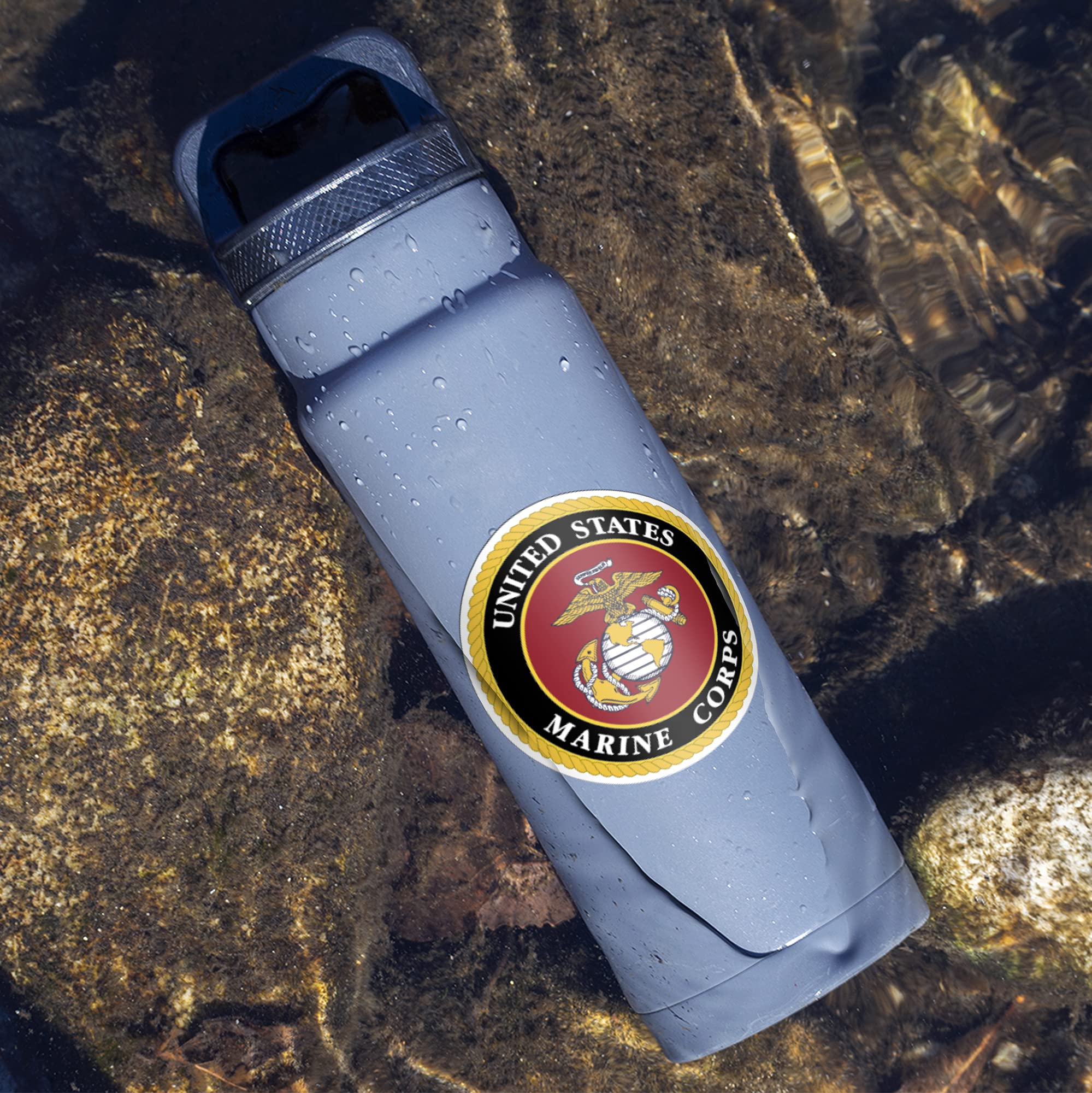 Marine Corps Car Decal Large 5.5" USMC Vinyl Decal for Car Window