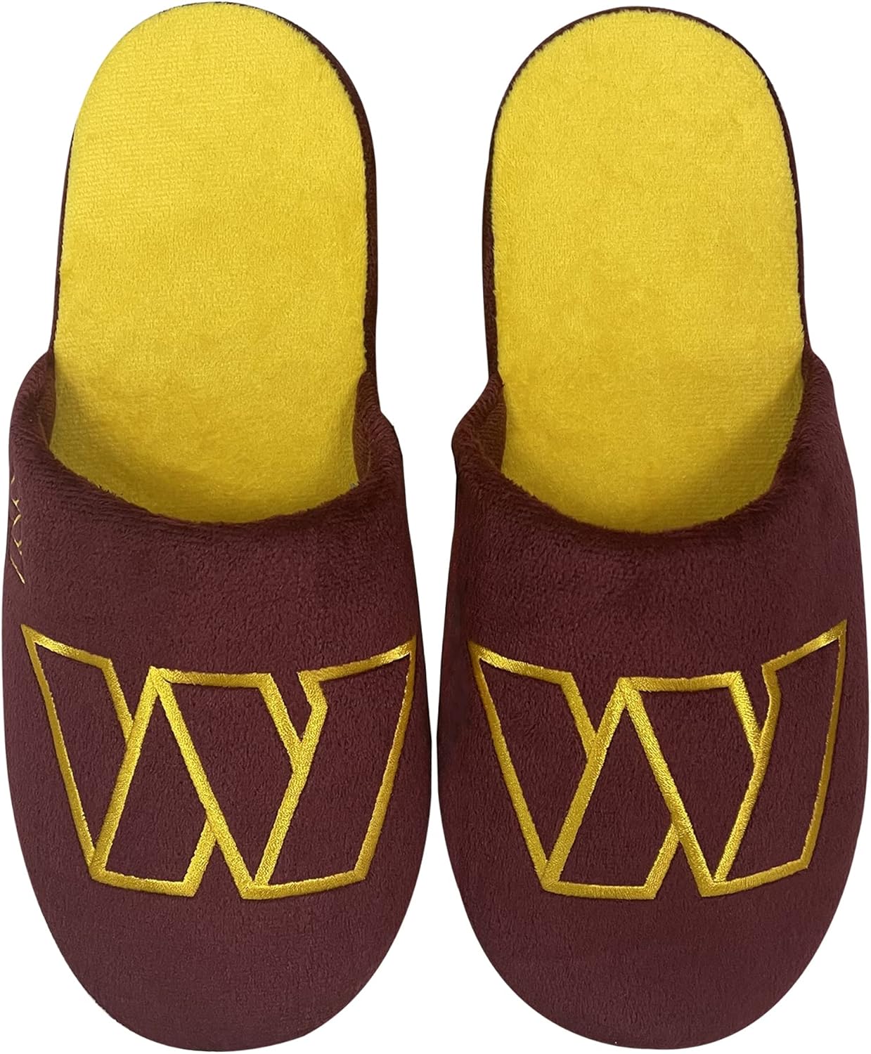 FOCO Washington Commanders Men's Slip On Slippers : Sports & Outdoors