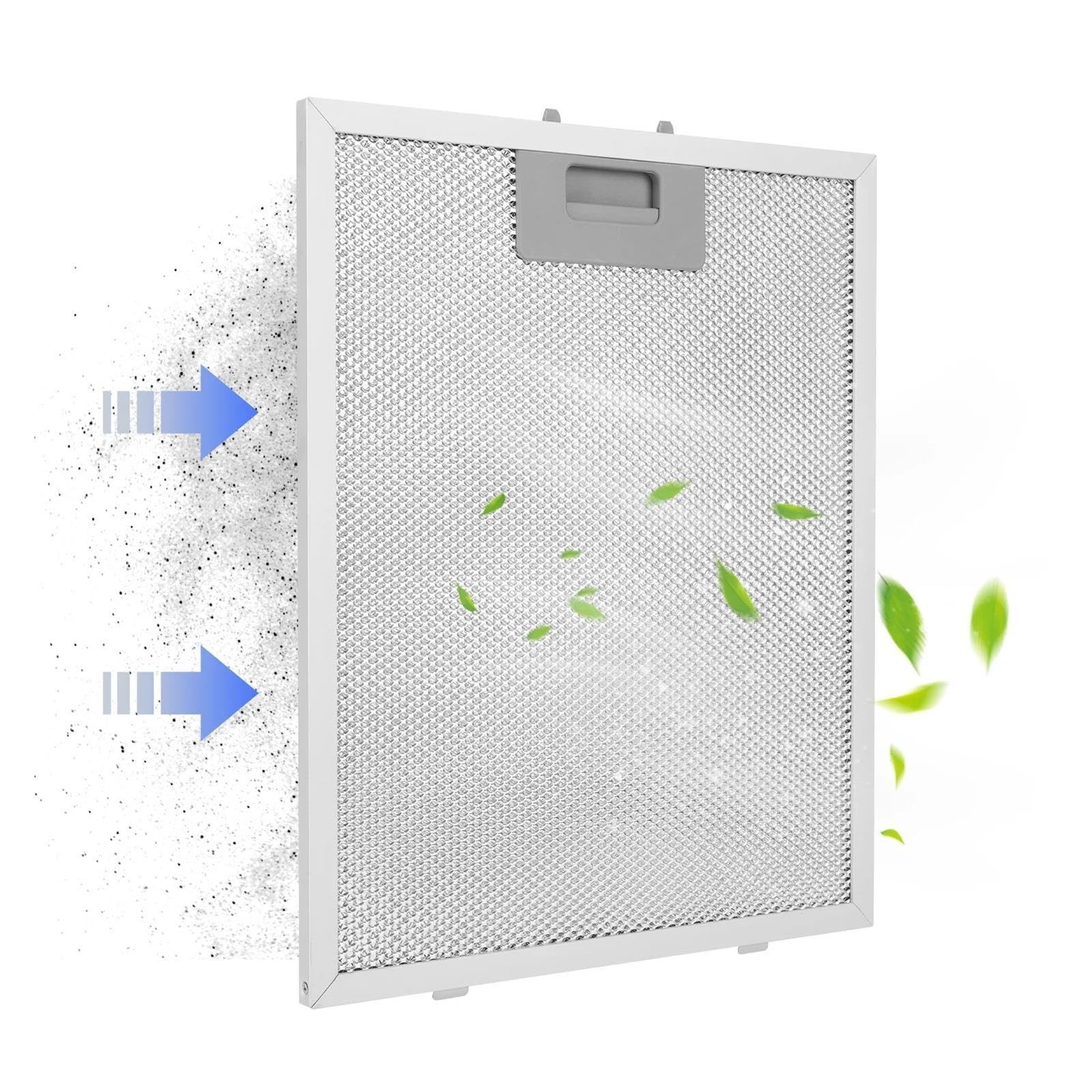Filtro for cappa da cucina in alluminio 320x260mm adatto for aspiratore 2 pezzi
