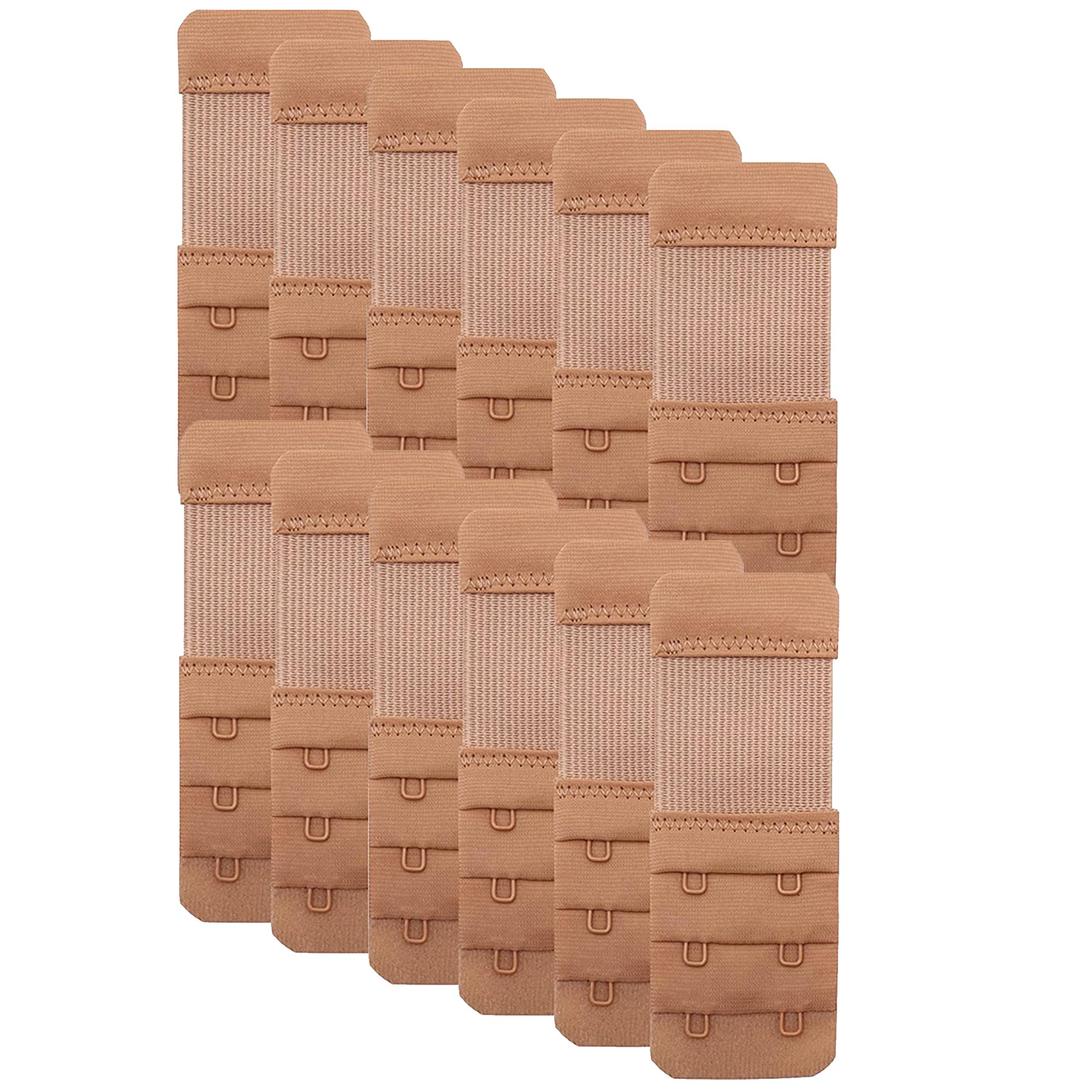 dclub Bra Extender 2 Hook Stretchy Soft and Comfortable Bra Strap Extender for Women in Pregnency or Weight gain. (12 PIECES (2 HOOK 3 RAW), SKIN)-picture-43