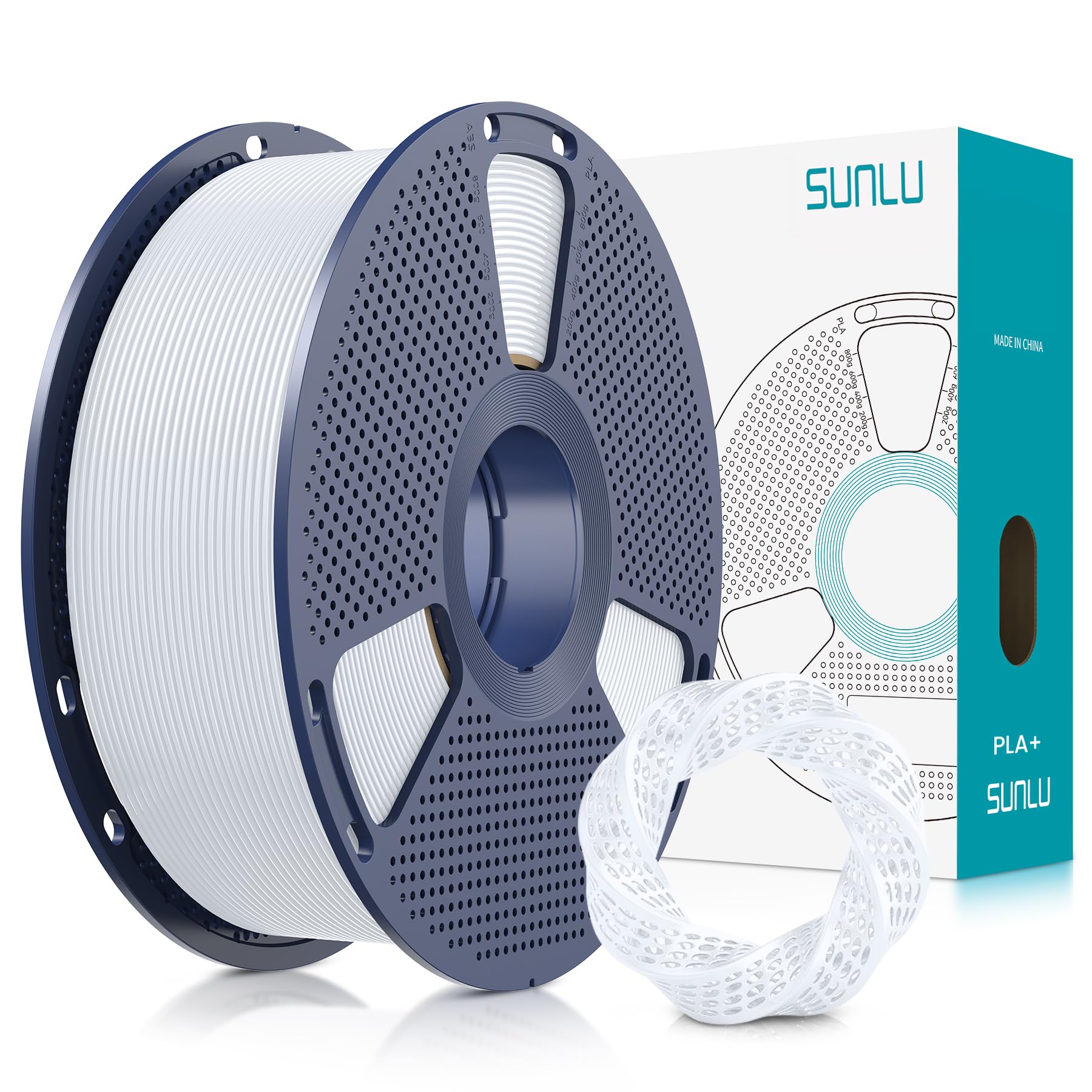 SUNLU PLA+ Filament 1.75mm, PLA Plus 3D Drucker Filament