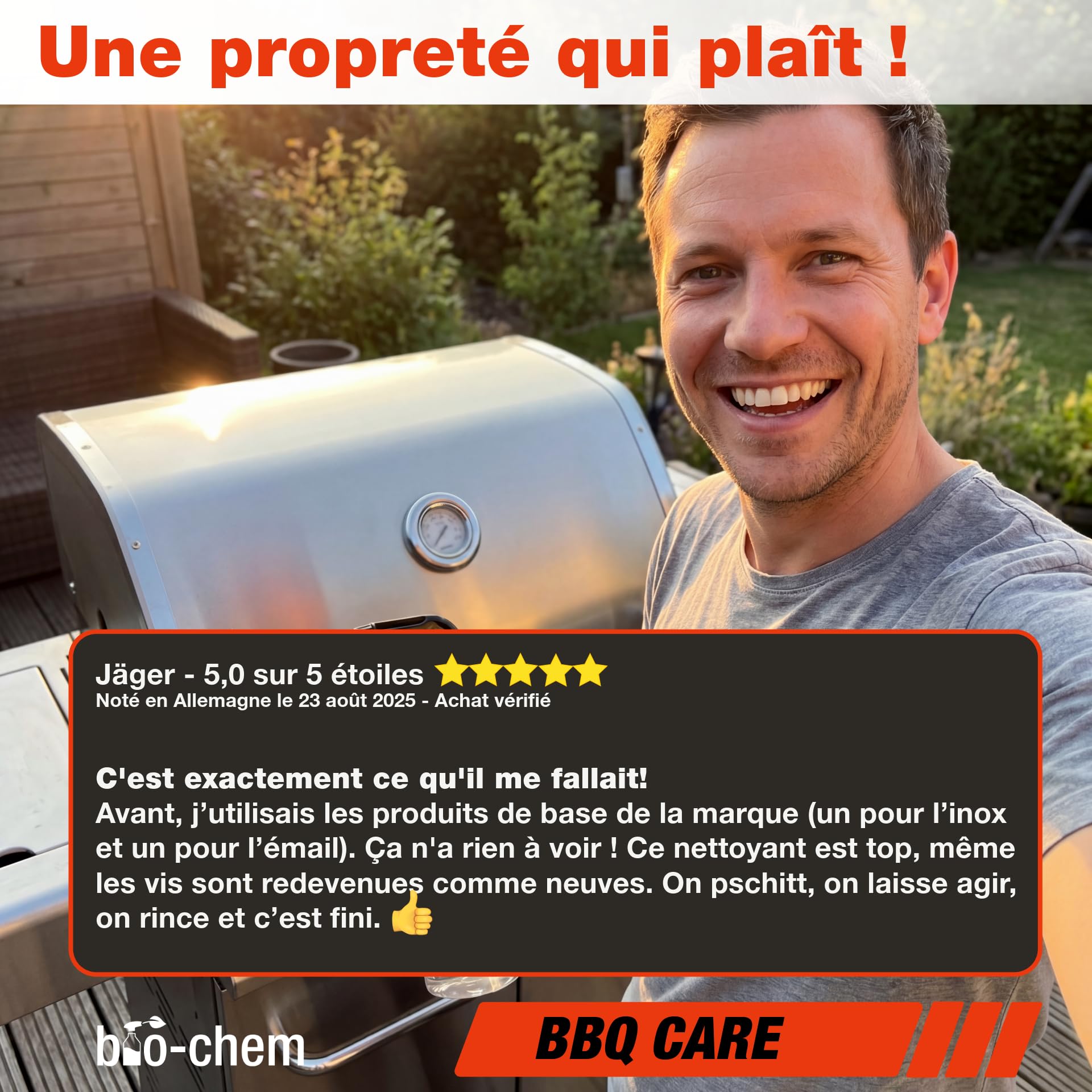 Bio-Chem Spray dégraissant pour barbecues 5L prêt à l'emploi