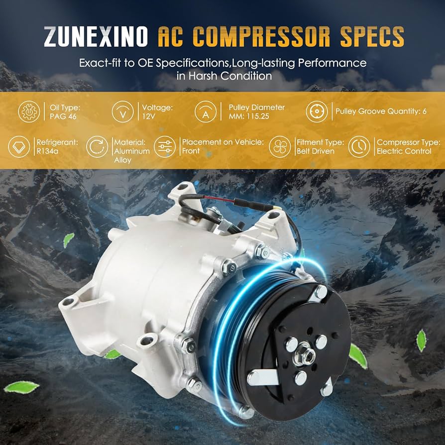 Amazon.com: ZuneXino AC Compressor Compatible with A-cura TSX 2009