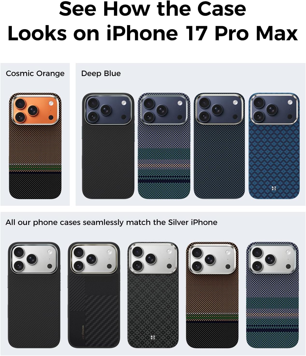 BENKS ArmorPro Case for iPhone 17 Pro Max with Camera Control Button, [Compatible with Magsafe] Military Grade Protective Case Built with Dupont Kevlar 600D Aramid Fiber