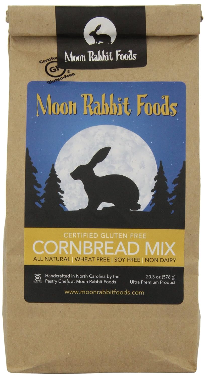 Amazon.com : Moon Rabbit Gluten Free Southern Style Cornbread Mix, 20.3 ...
