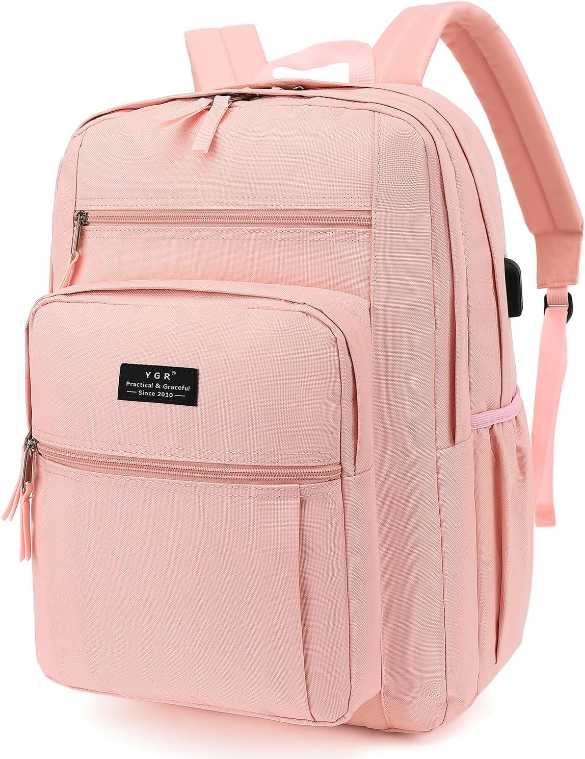 YGR Travel Laptop Backpack, Anti Theft Casual Rucksack Slim Business Laptop Backpack, Water resistant College Computer Bag Gift for Women, Men, College, Outdoor Sports, Work