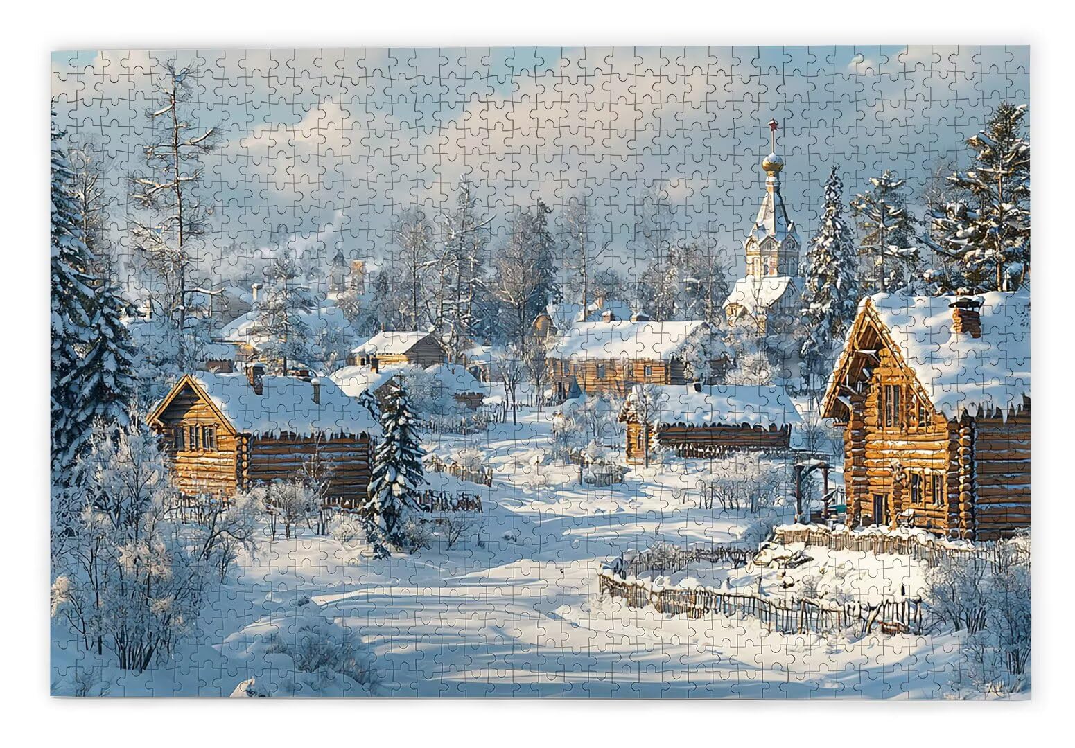 Puzzle 3000 Teile, Kleine Stadt Puzzle 3000 Teile Erwachsene, Holzpuzzle Erwachsene, EIN Herausforderndes Rätsel, Puzzlespiele für Die Ganze Familie, Holzpuzzle für Deko Wohnzimmer, Geschenke, Y-94