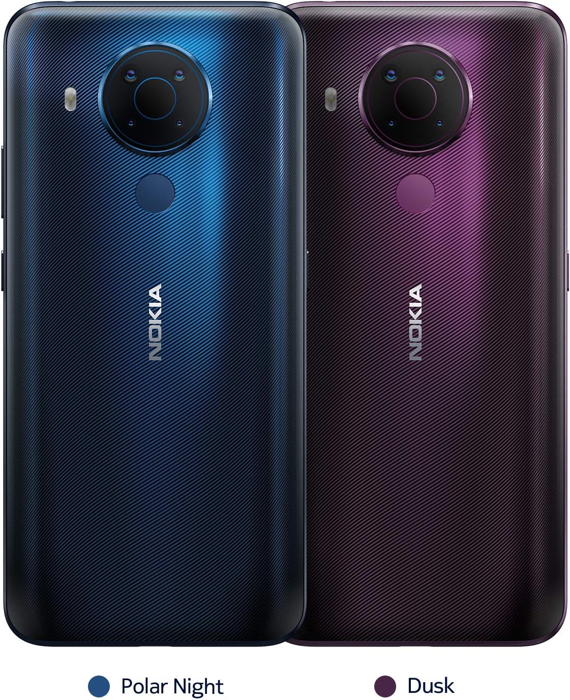 Strana view of Nokia 5.4 showing power and volume buttons