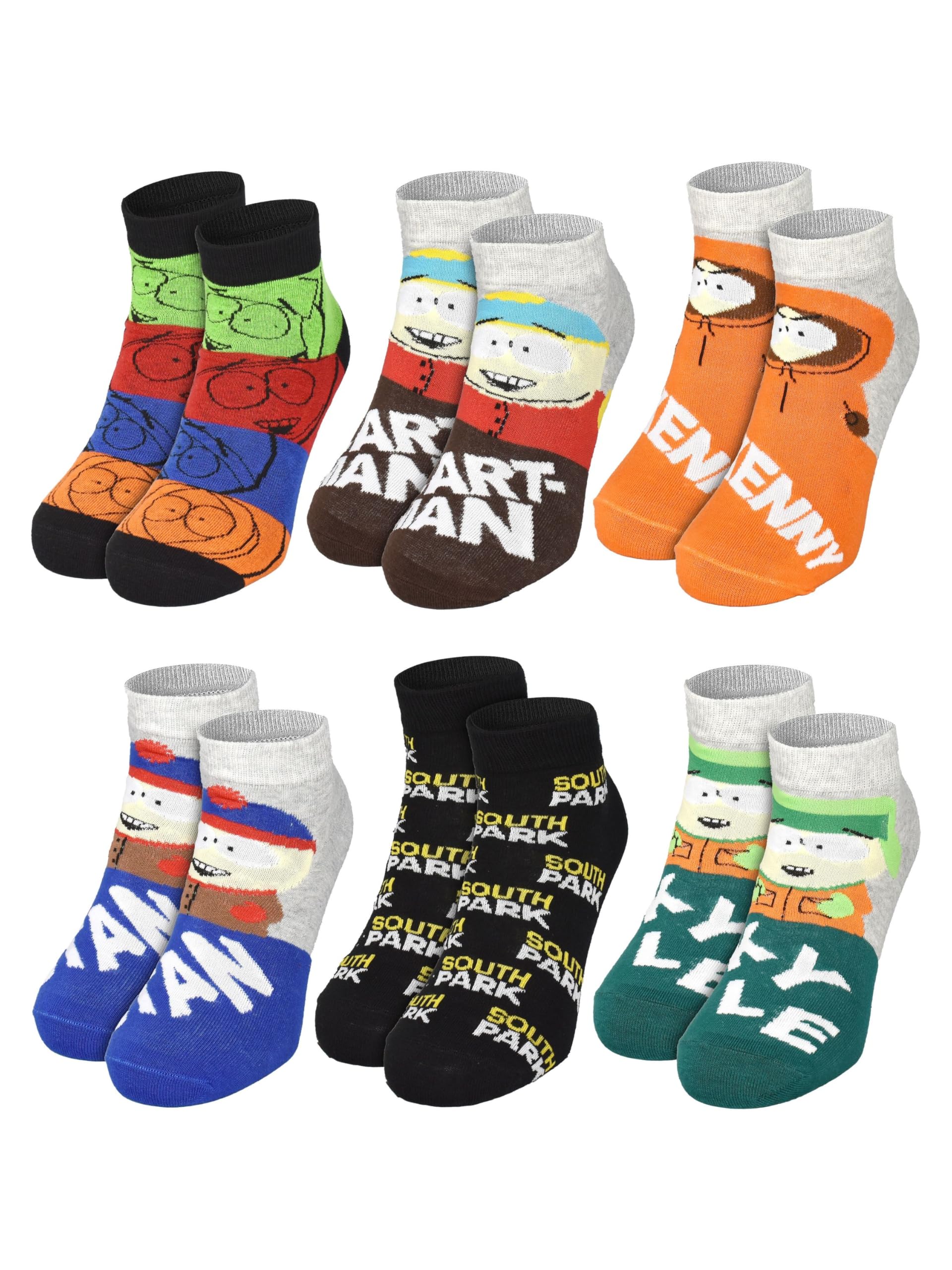 United Labels Calendario de Adviento South Park 12 pares calcetines hombre 40-45 cortos largos