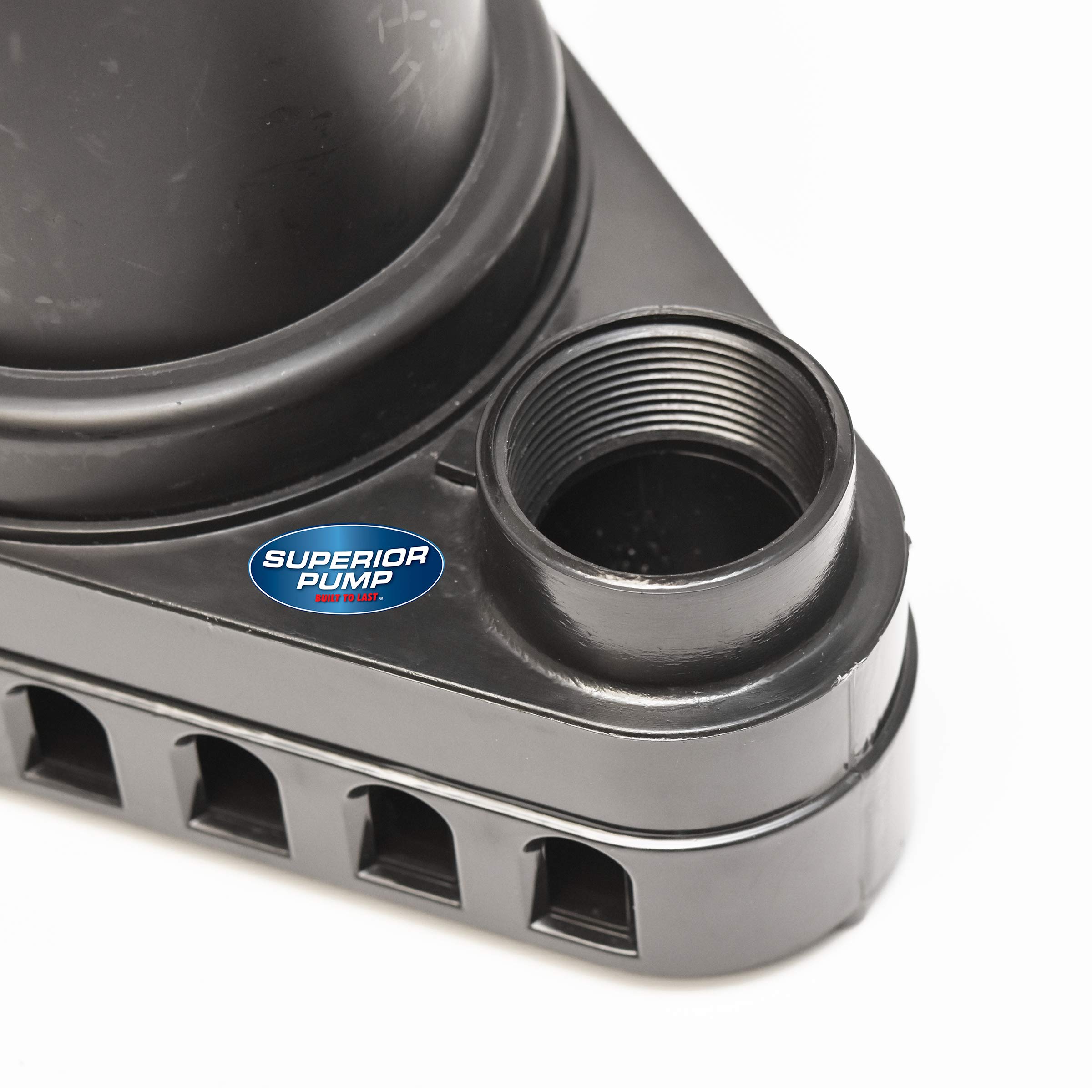 Superior Pump 92570 Bomba de sumidero termoplástica con interruptor de flotador atado, 1/2 HP