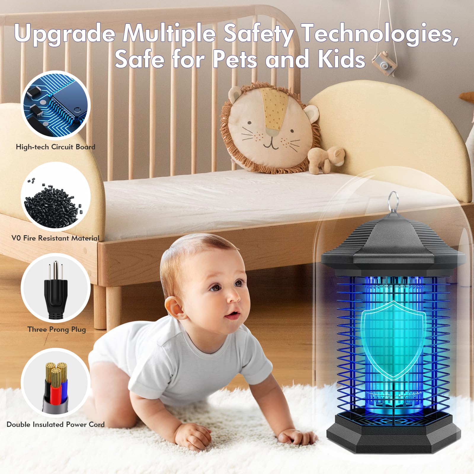AMUFER Bug Zapper - Mosquito Control -6