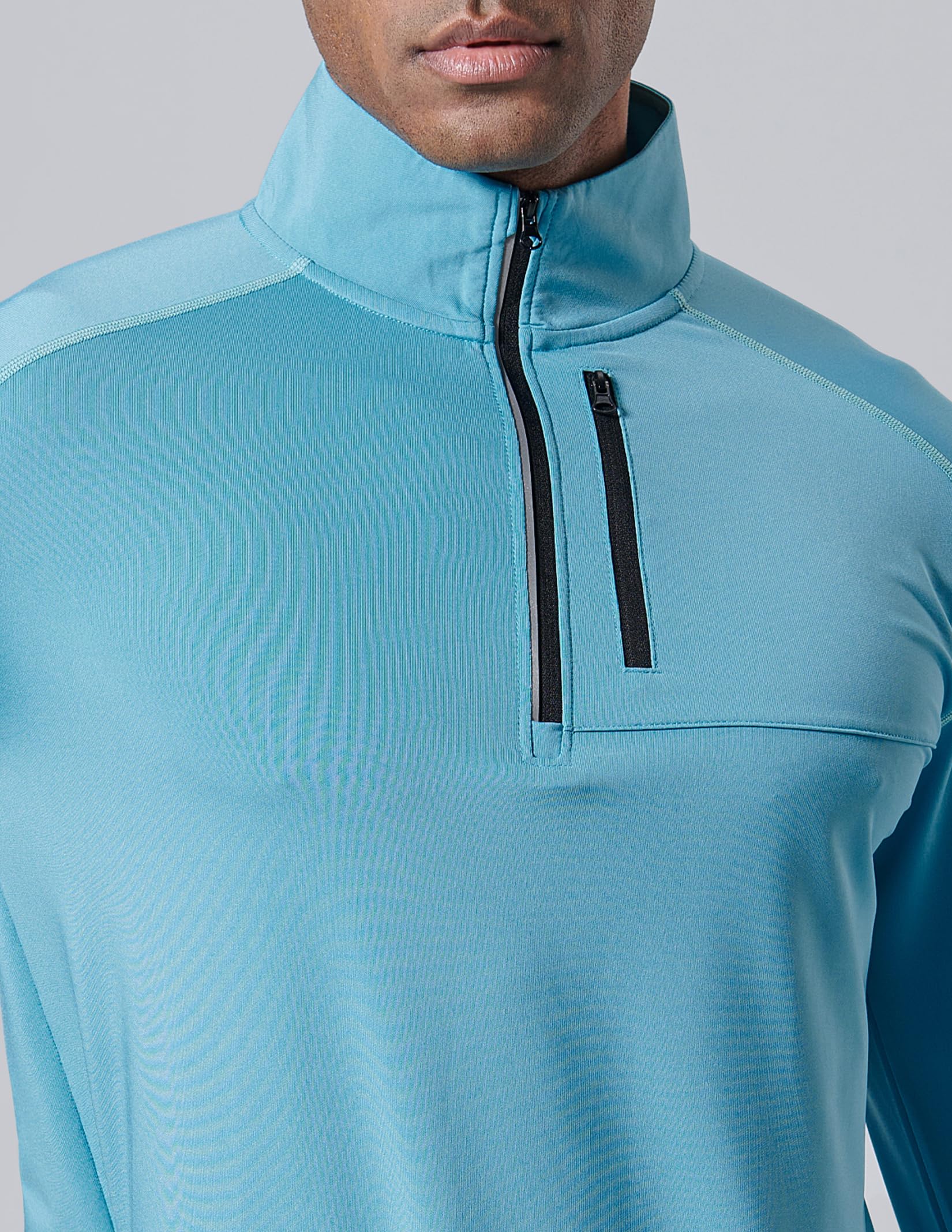 Liberty Imports Athletic Quarter Zip Pullover Long Sleeve Shirts Jersey de Alto Rendimiento Hombre (Pack de 3)