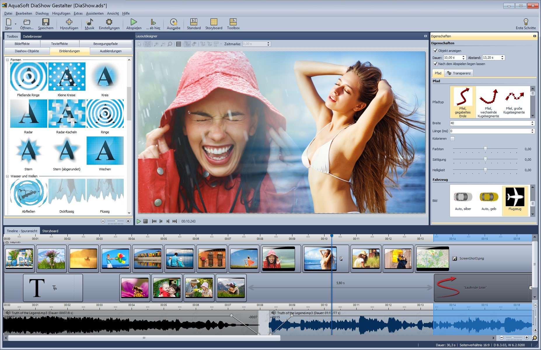 Diashow Gestalter - Erstellen von Fotos, Videos und Musik für Windows 11, 10, 8.1, 7