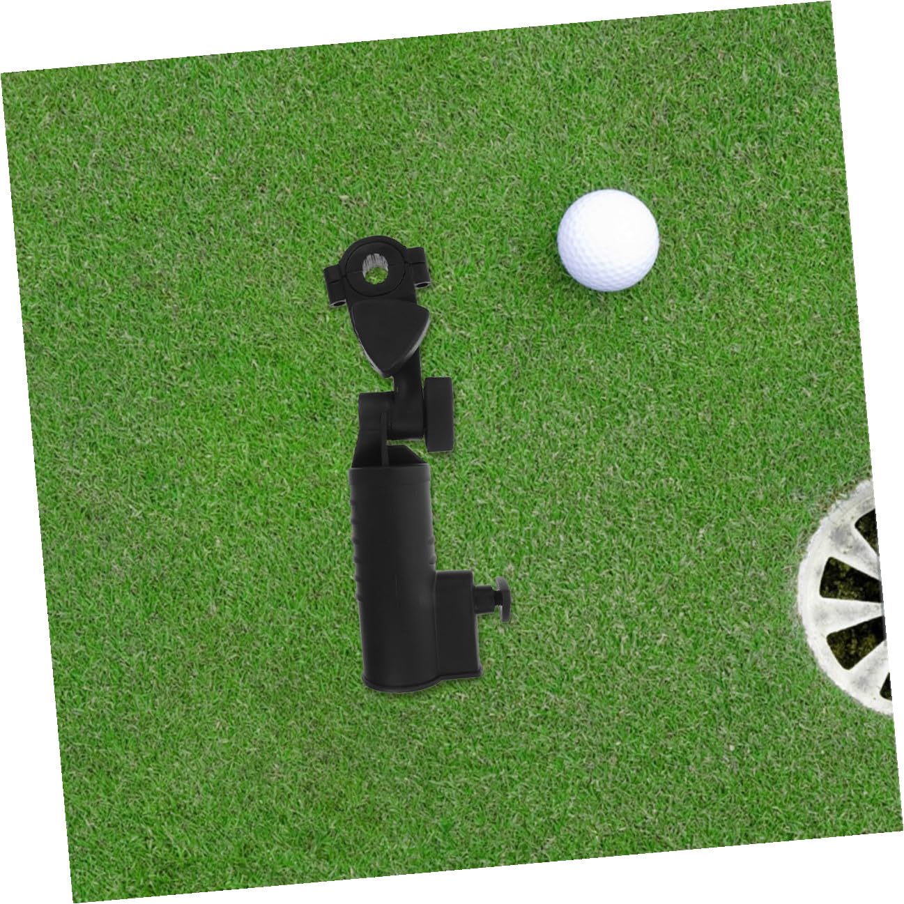2 Piezas Paragüero De Golf Carrito Porta Paraguas Bolsa De Accesorios De Golf Porta Paraguas De Carro Soporte Abs Negro