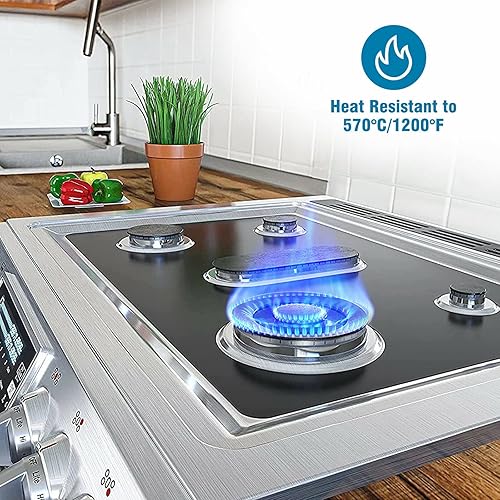 Miniatura 3 de Reutilizable 0.016 in Estufa Cubierta de Estufa de Gas Protector Superior Almohadilla Resistente al Calor Limpieza Rápida Forro Cocinar Para Cocina