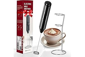 Bloom Mixer Wand: Handheld Electric Milk Frother