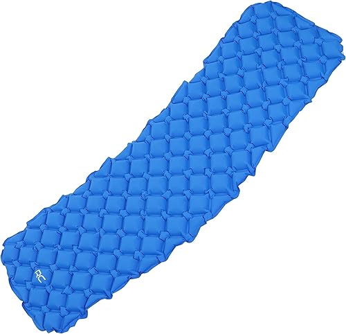 Redneck Convent Esterilla de dormir para acampar RC 1.1lb Azul Inflable Camping Pad Mochilero Colchón de Aire Saco de Dormir Almohadilla de