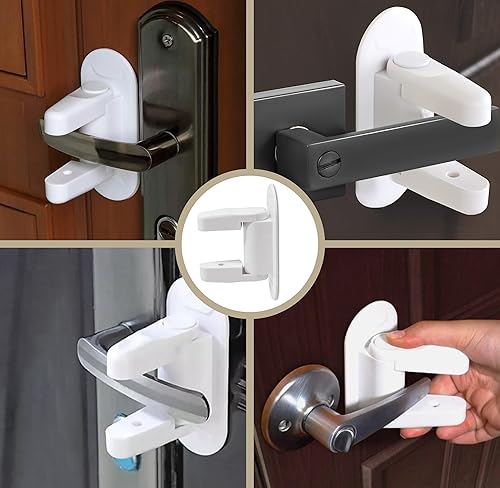 Miniatura 7 de Gift Boutique Kit completo a prueba de bebés para puerta, juego de cerraduras de seguridad para niños con cerradura de palanca de 4 puertas y