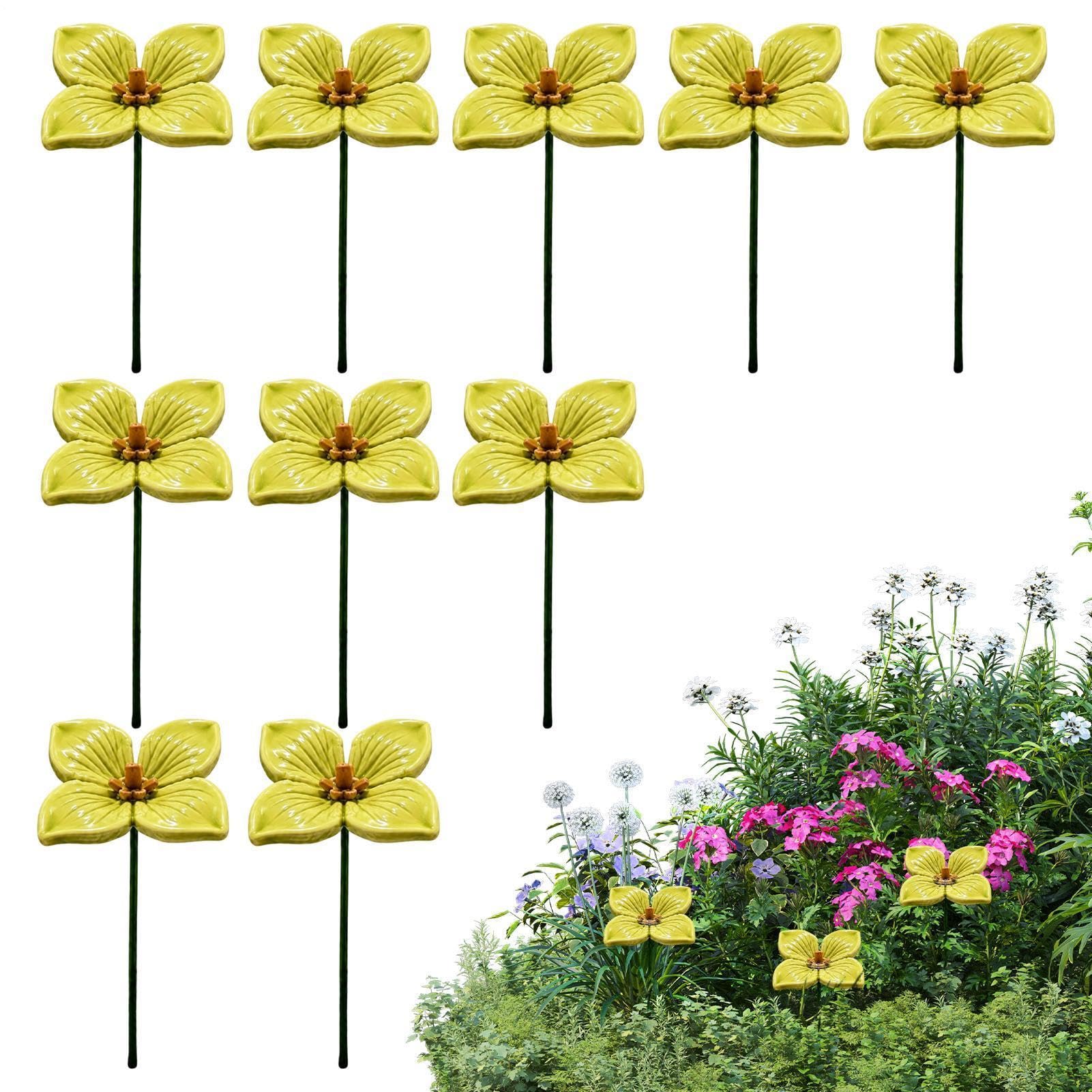Abreuvoir à abeilles en céramique colorée x10 pour décorer et animer le jardin