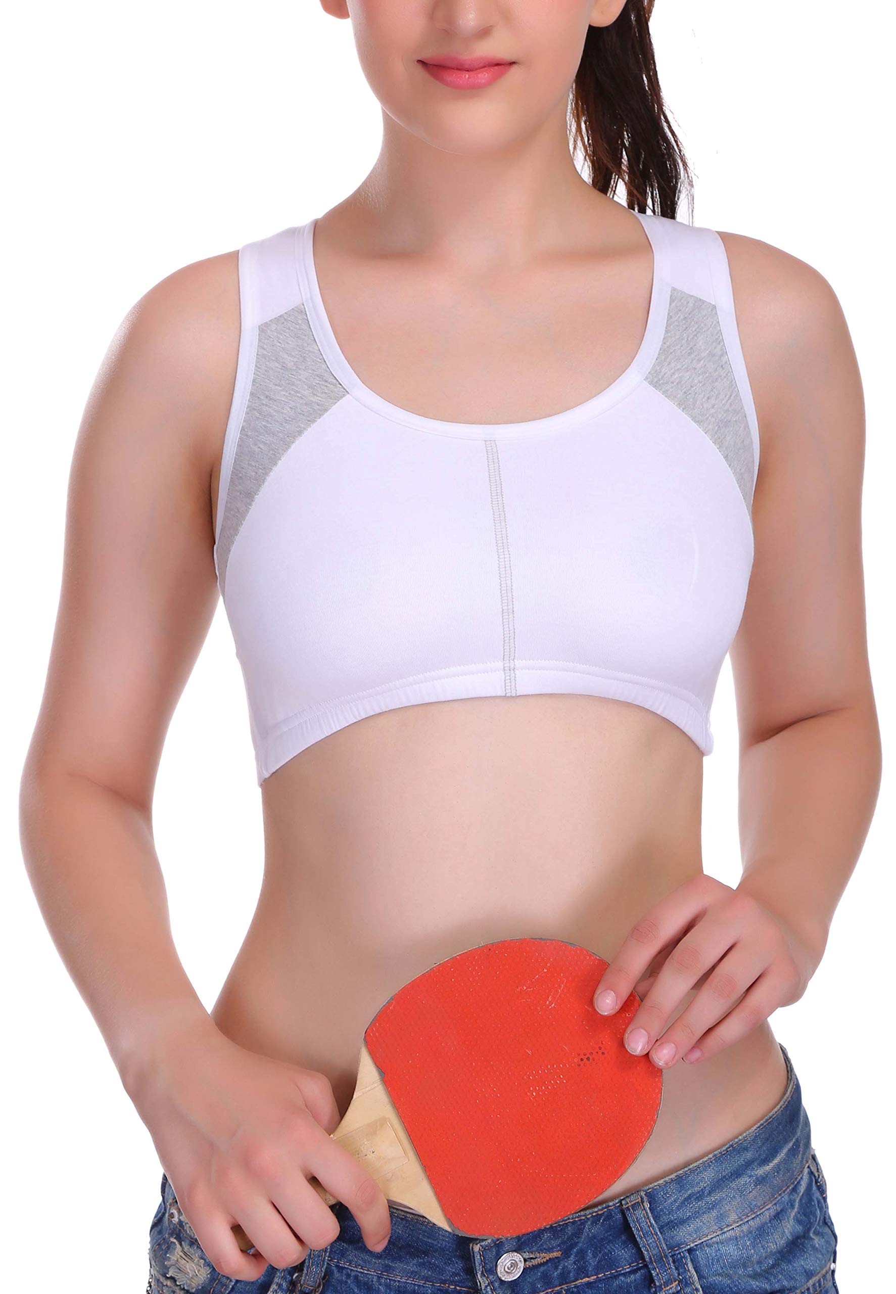 eve's beauty Women's Cotton Padded Wire Free Sports Bra-picture-43