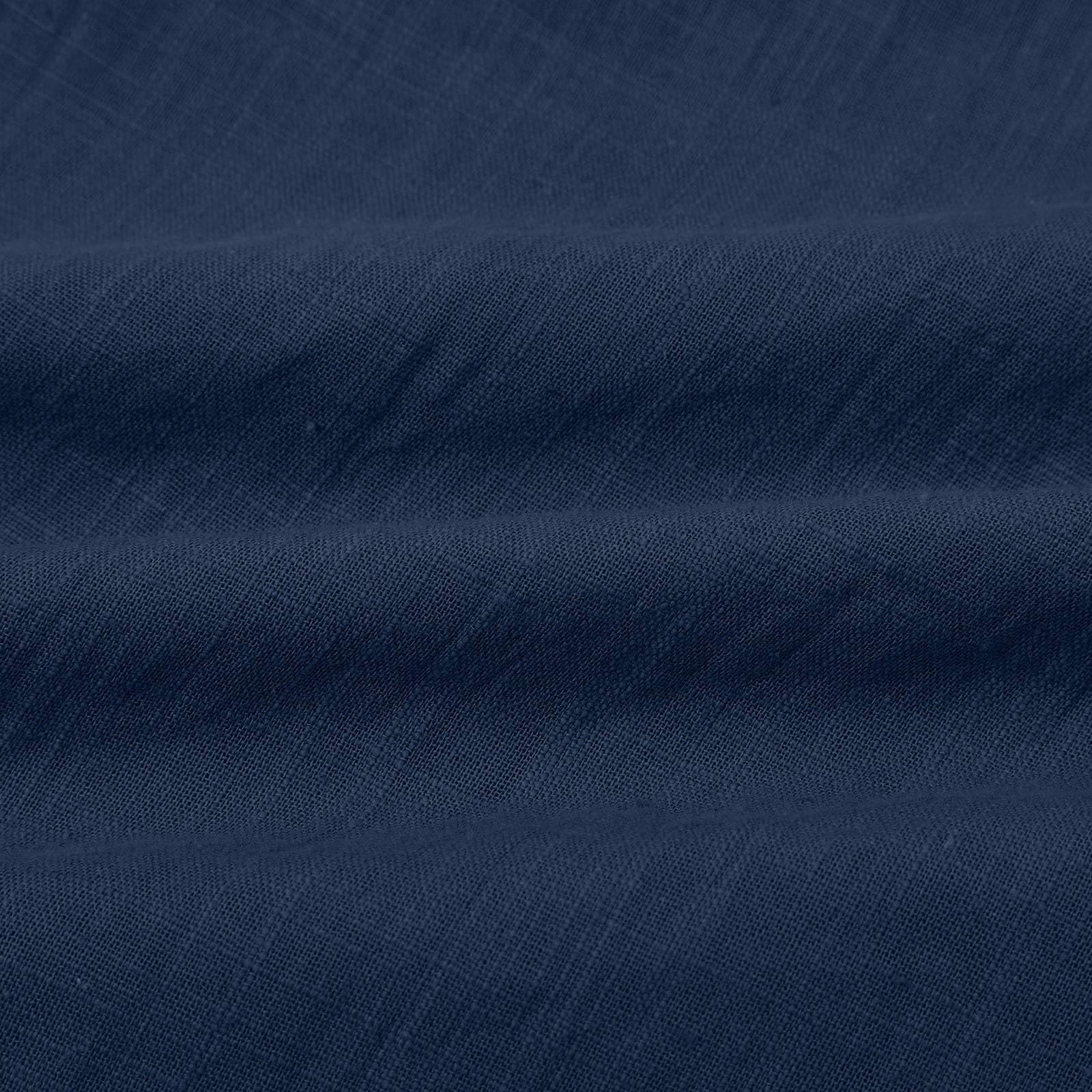 Generisch Pantalon d'été léger pour femme - Taille haute - Taille élastique - Pantalon en tissu - Avec jambes larges - Style décontracté - Avec poches - Couleur unie - En coton - Aéré