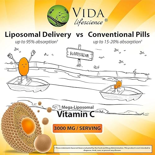 Miniatura 6 de Aurora Nutrascience Mega Liposomal Vitamin C 3000mg por porción 16oz líquido