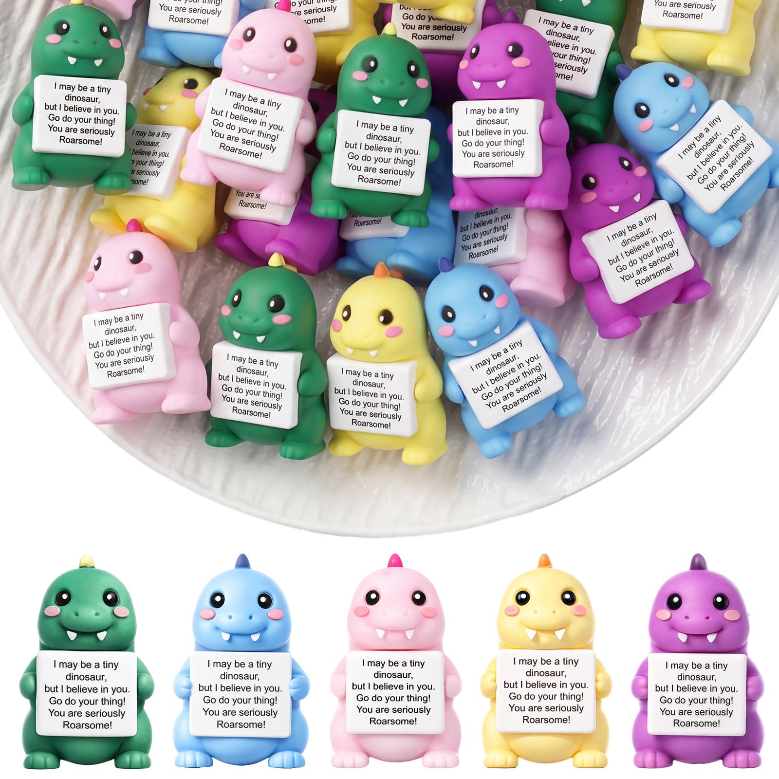 Mini Rubber Dinosaur Toys - 25 Pack -8
