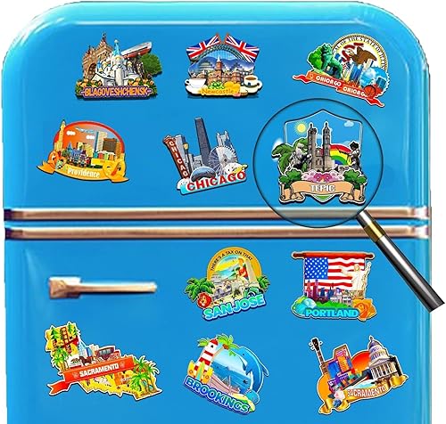 Miniatura 4 de Tepic - Imán de México para nevera, de madera, 3D, monumentos de viaje, coleccionables, recuerdos, decoración hecha a mano -2079