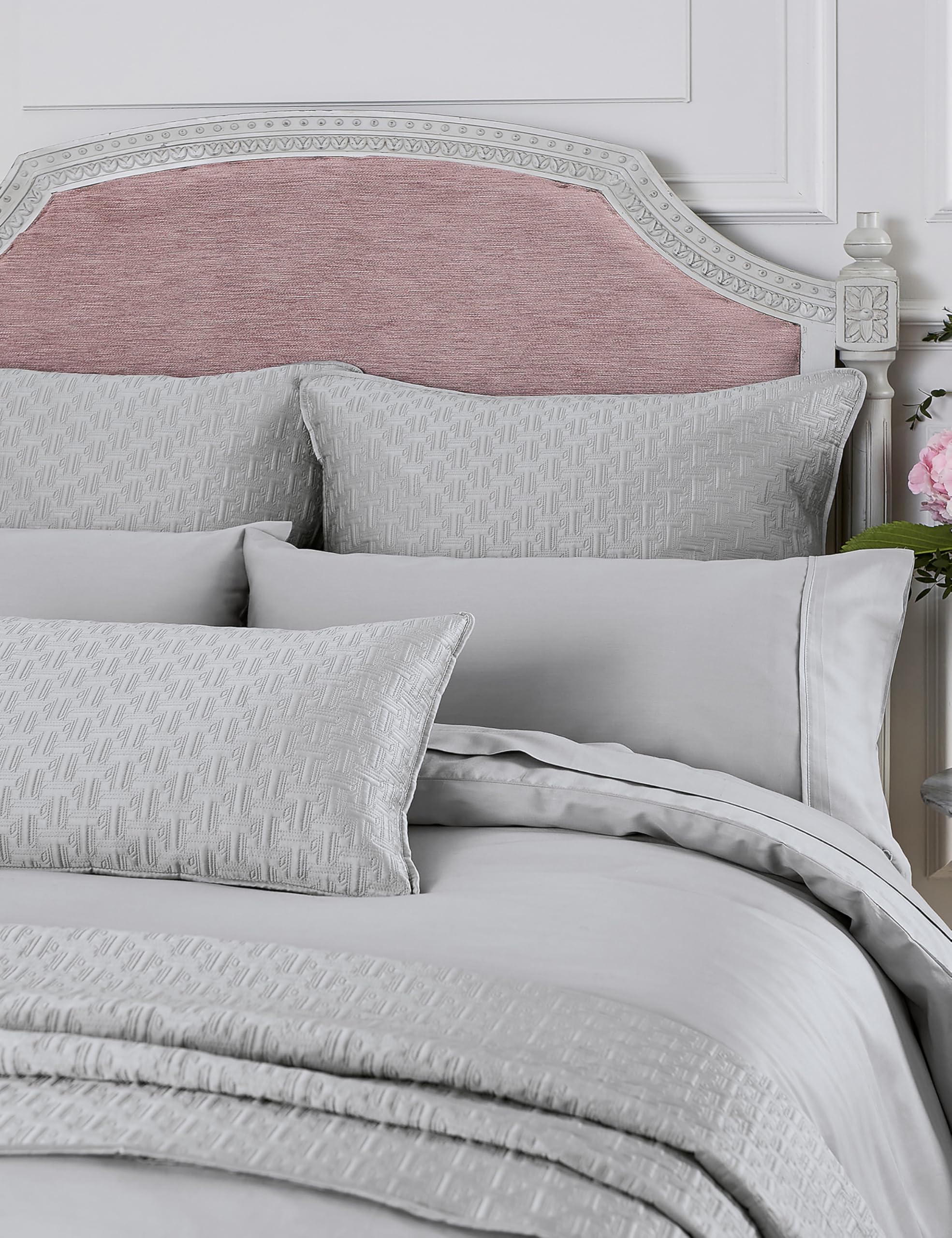 Ted Baker Plain Dye Duvet Cover Silver